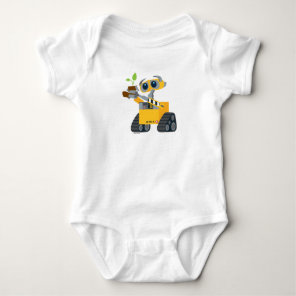 WALL-E robot sad holding plant Baby Bodysuit