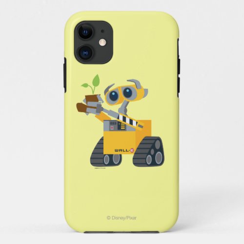 WALL_E robot sad holding plant iPhone 11 Case