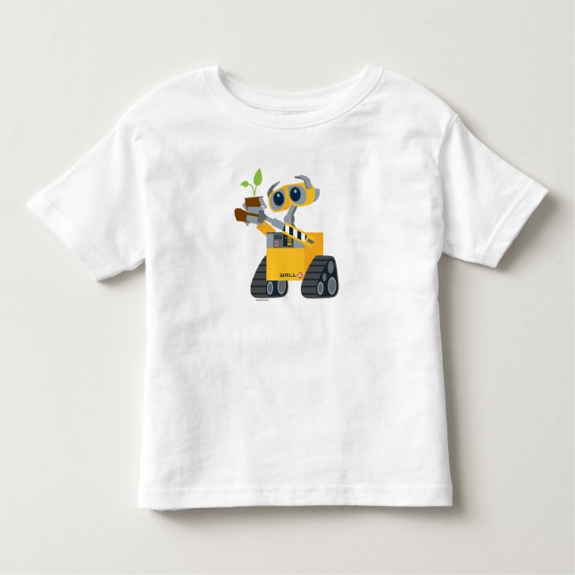 WALL-E robot sad holding plant Toddler T-shirt (Front)