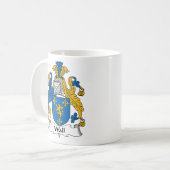 Wall Family Crest Coffee Mug (Front Left)