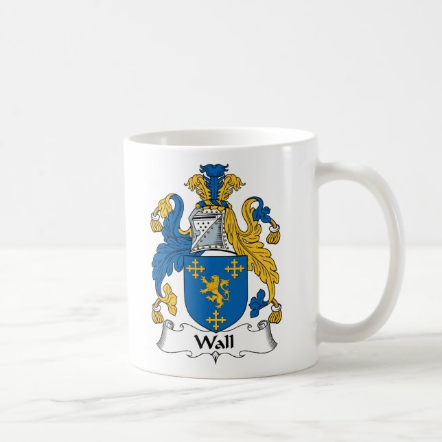 Wall Family Crest Coffee Mug (Right)