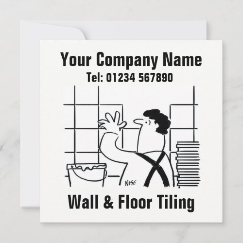 Wall  Floor Tiling Cartoon Card