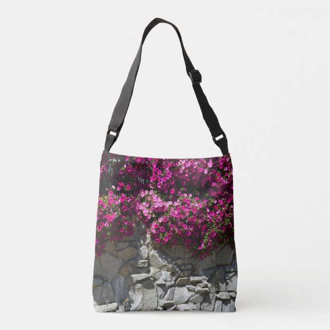 wall flowers crossbody bag (Back)
