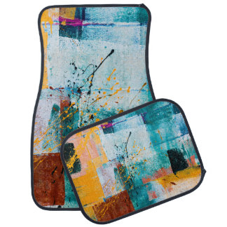 Wall graffiti on streets of west Los Angeles, CA o Car Floor Mat