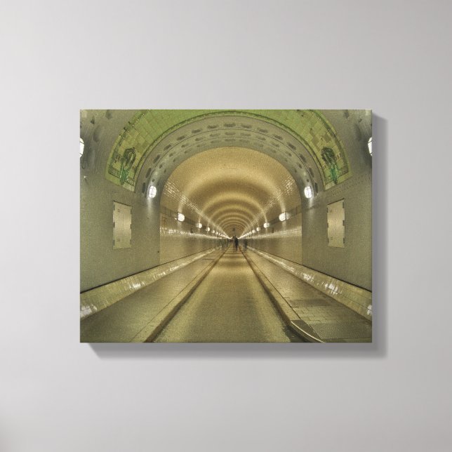 wall image Hamburg alter Elbtunnel Canvas Print (Front)