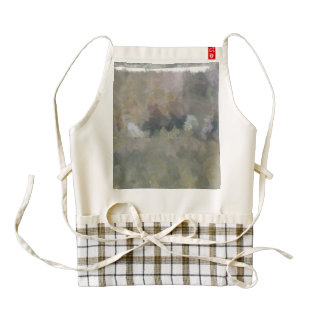 Wall in the forest zazzle HEART apron