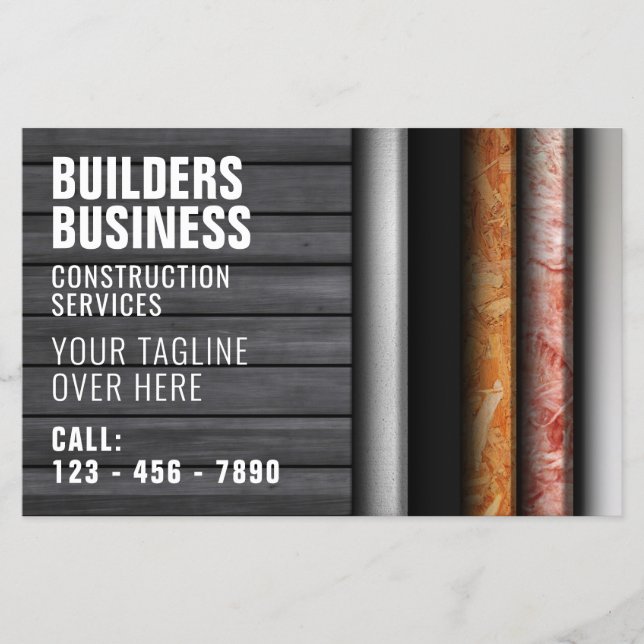 Wall layers construction inspired  flyer (Front)