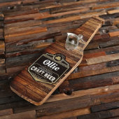 Wall-Mounted Beer Bottle Opener Set with Coasters (Front)