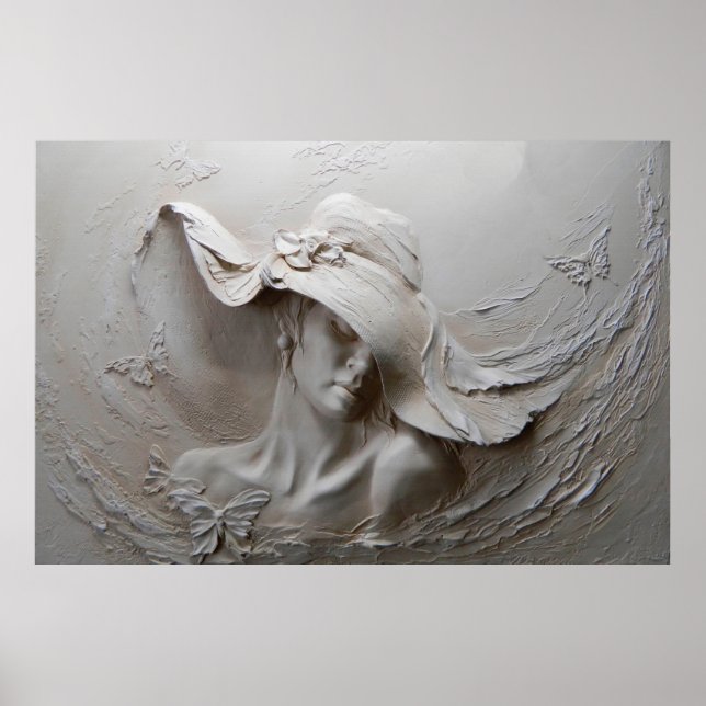 wall mural 3d illusion 3d,background,art,mural,flo poster (Front)