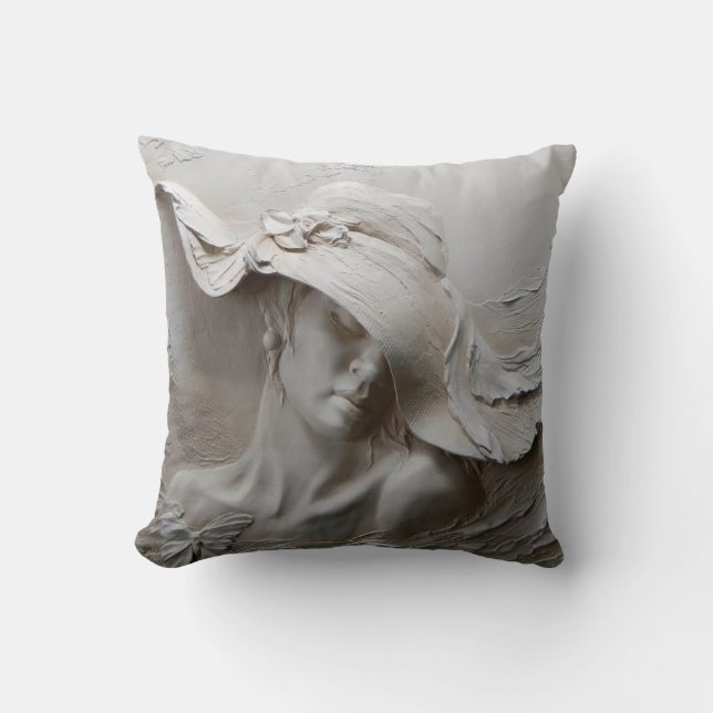 wall mural 3d illusion 3d,background,art,mural,flo throw pillow (Front)