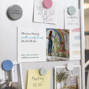 Wall Mural Painter Business Card Magnet