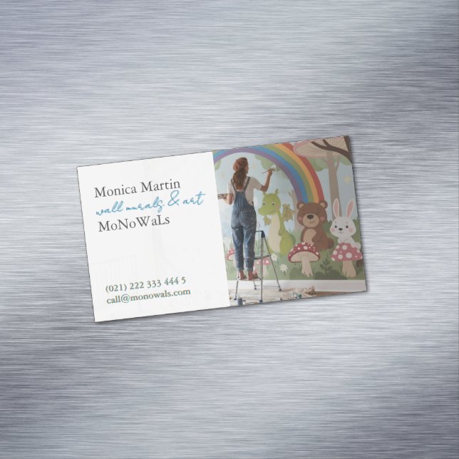 Wall Mural Painter  Business Card Magnet (In Situ)