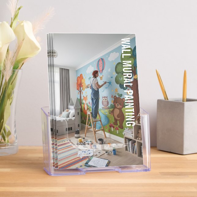 Wall mural painter professional 2-fold brochure  (Insitu)