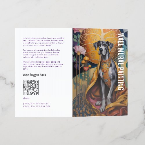 Wall mural painter professional tri-fold brochure