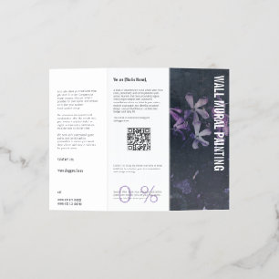 Wall mural painter professional tri-fold brochure 