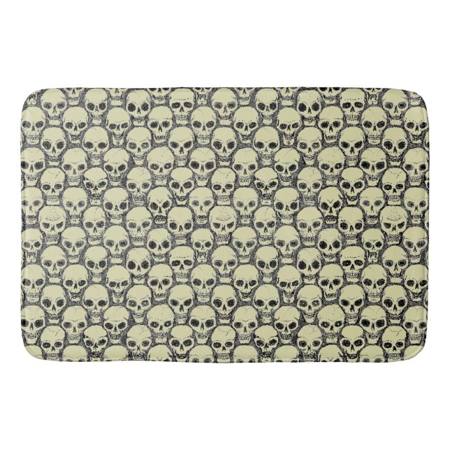 Wall o’ Skulls Bathroom Mat (Front)