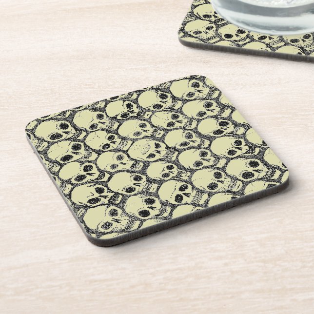 Wall o’ Skulls Beverage Coaster (Left Side)