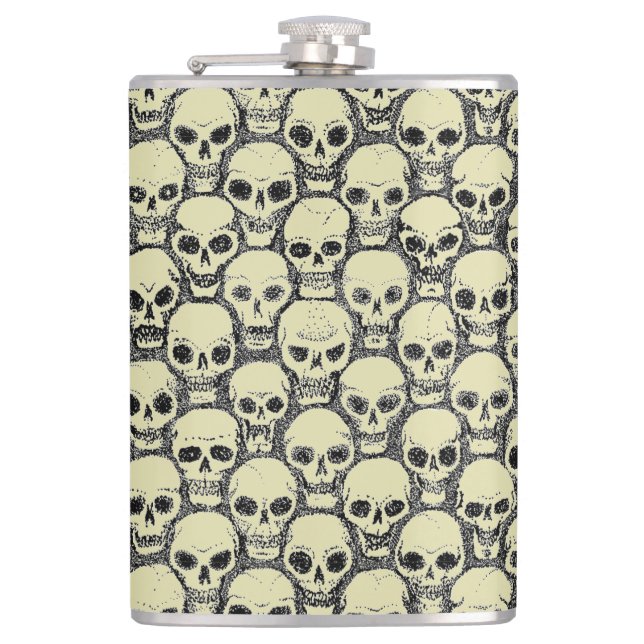 Wall o’ Skulls Flask (Front)