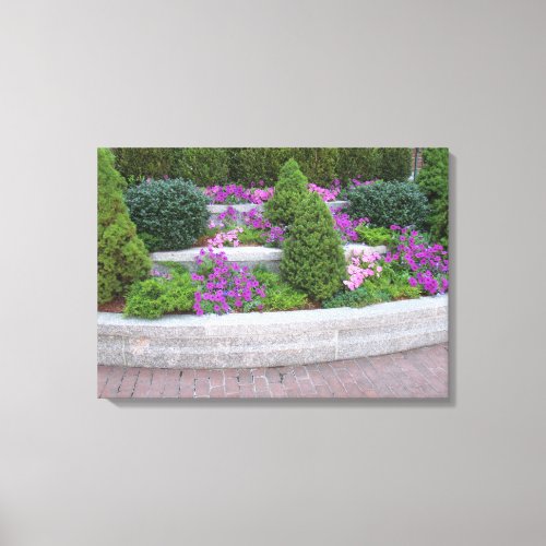 Wall of Flowers Canvas Print