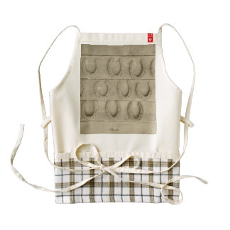 Wall of Horse Shoes Zazzle HEART Apron