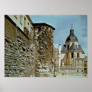 Wall of Philippe Auguste rue des Jardins Poster