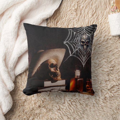 Wall of Shadows Monster Throw Pillow