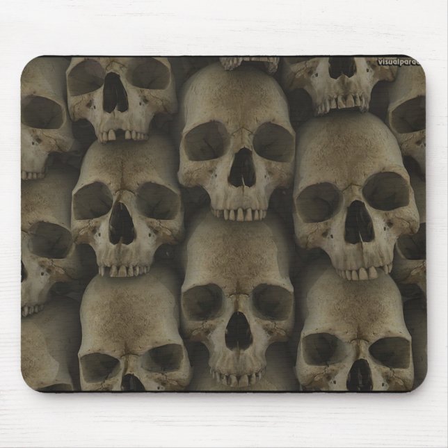 Wall Of Skulls Mouse Pad (Front)