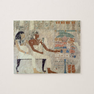 Wall painting from the tomb of Rekhmire, Thebes, d Jigsaw Puzzle
