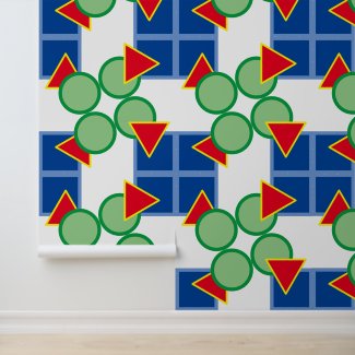 Wall Paper - Colorful Geometric Shapes