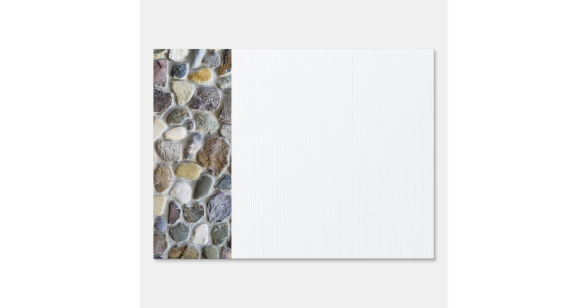 Wall pebble pattern sign | Zazzle