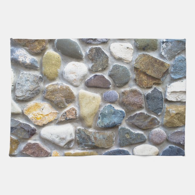 Wall pebble pattern towel (Horizontal)