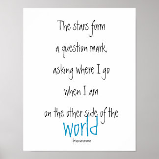 Wall Poster The Stars Poetry Quotes