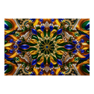 Wall poster with Brazil Colors Design