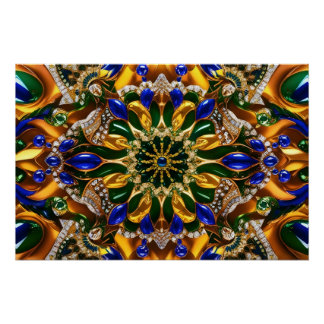 Wall poster with Brazil Colors Design