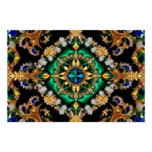 Wall poster with Brazilian Colors Design