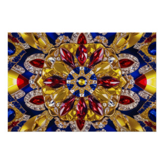 Wall poster with Colombia Colors Design