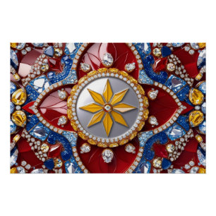 Wall poster with Colombian Colors Design