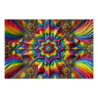 Wall poster with LGBTQ Colors Design