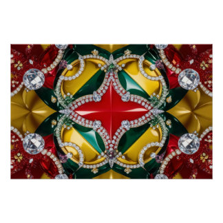 Wall poster with Los Angeles Colors Design