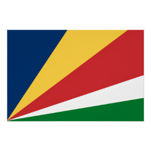 Wall poster with Seychelles Colors Design