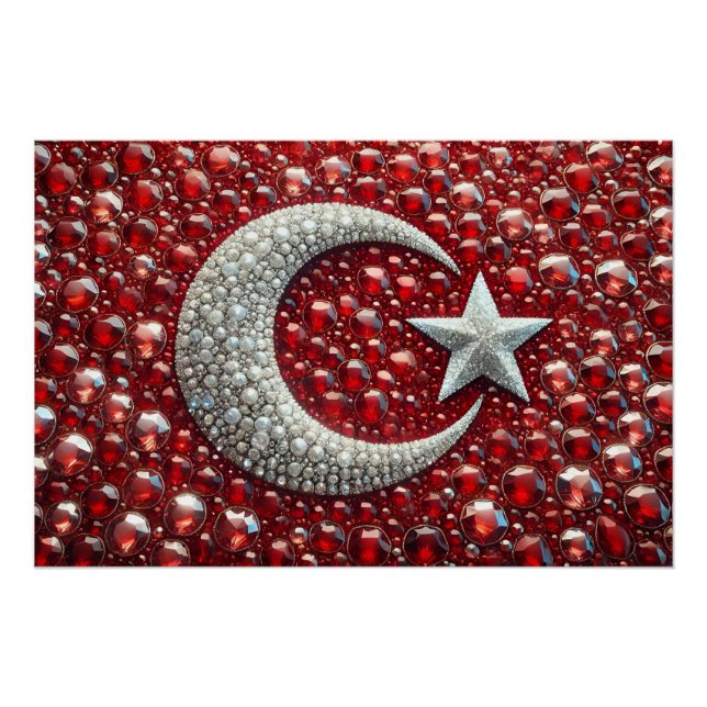 Wall poster with Turkish Colors Design (Front)
