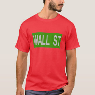 WALL ST Sign, NYC T-Shirt