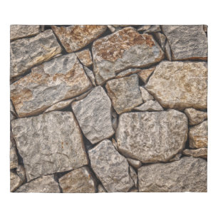 Wall stones masonry rocks duvet cover