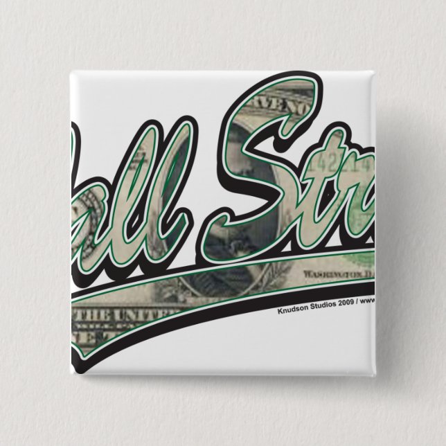 Wall Street - 1000 Dollar Bill Pinback Button (Front)