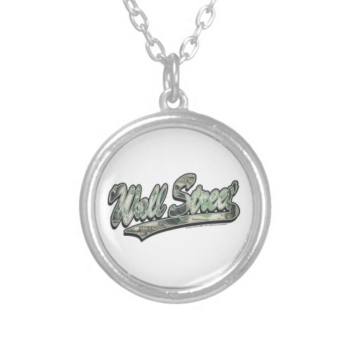 Wall Street _ 1000 Dollar Bill Silver Plated Necklace