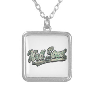Wall Street - 1000 Dollar Bill Silver Plated Necklace