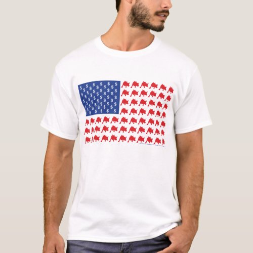 Wall Street American Flag T_Shirt