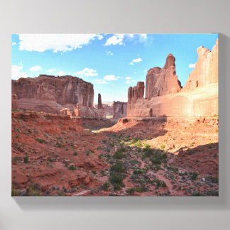 Wall Street Arches National Park Canvas Photo Tile