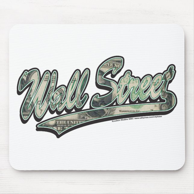 Wall Street Baseball Script, High Finance Mouse Pad (Front)