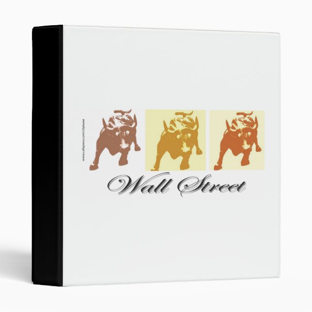 Wall Street Bull Market Binder (Front/Spine)